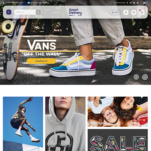 Screenshot of the web e-Commerce