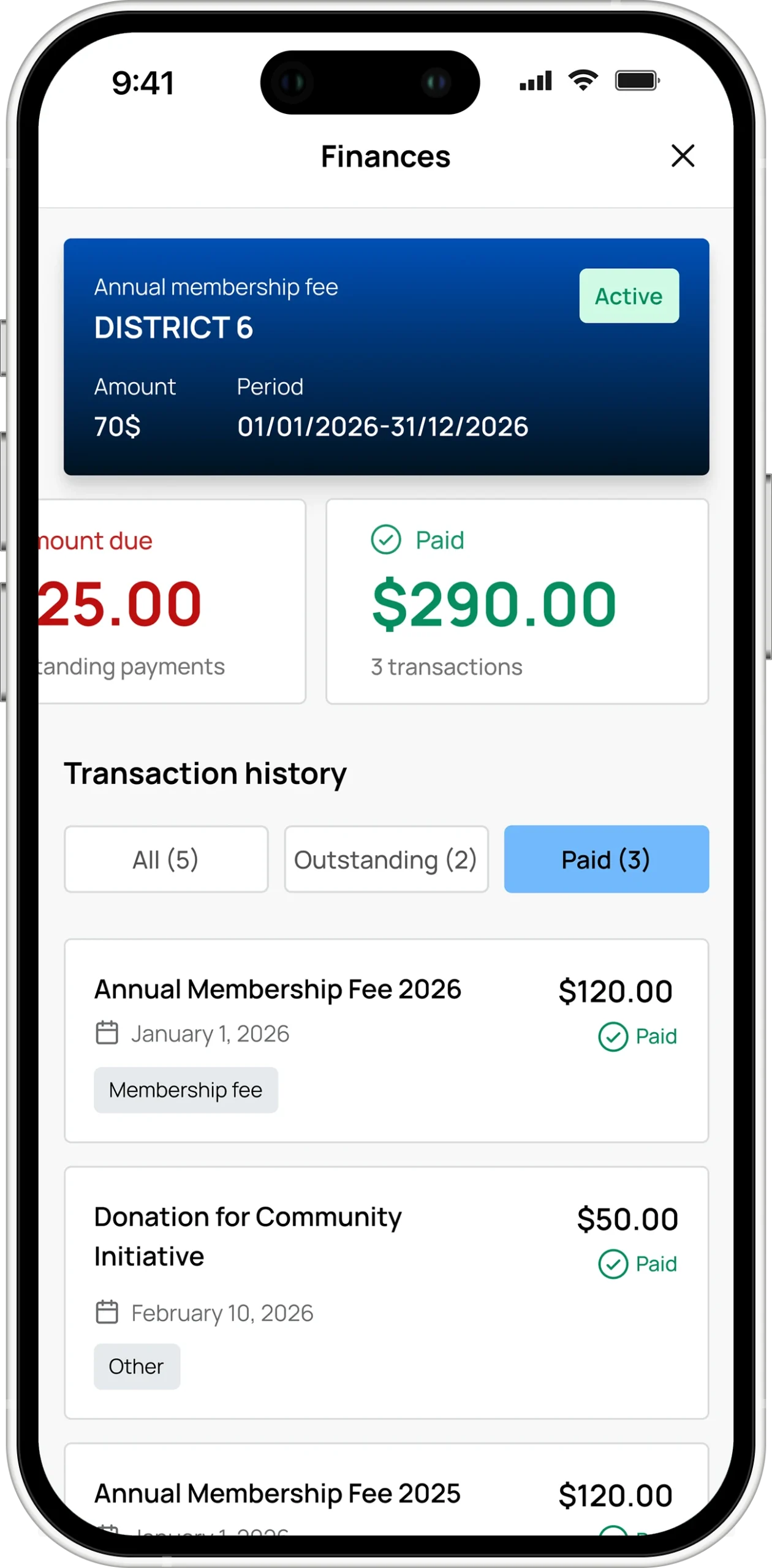 AHEPA Connect-Finances