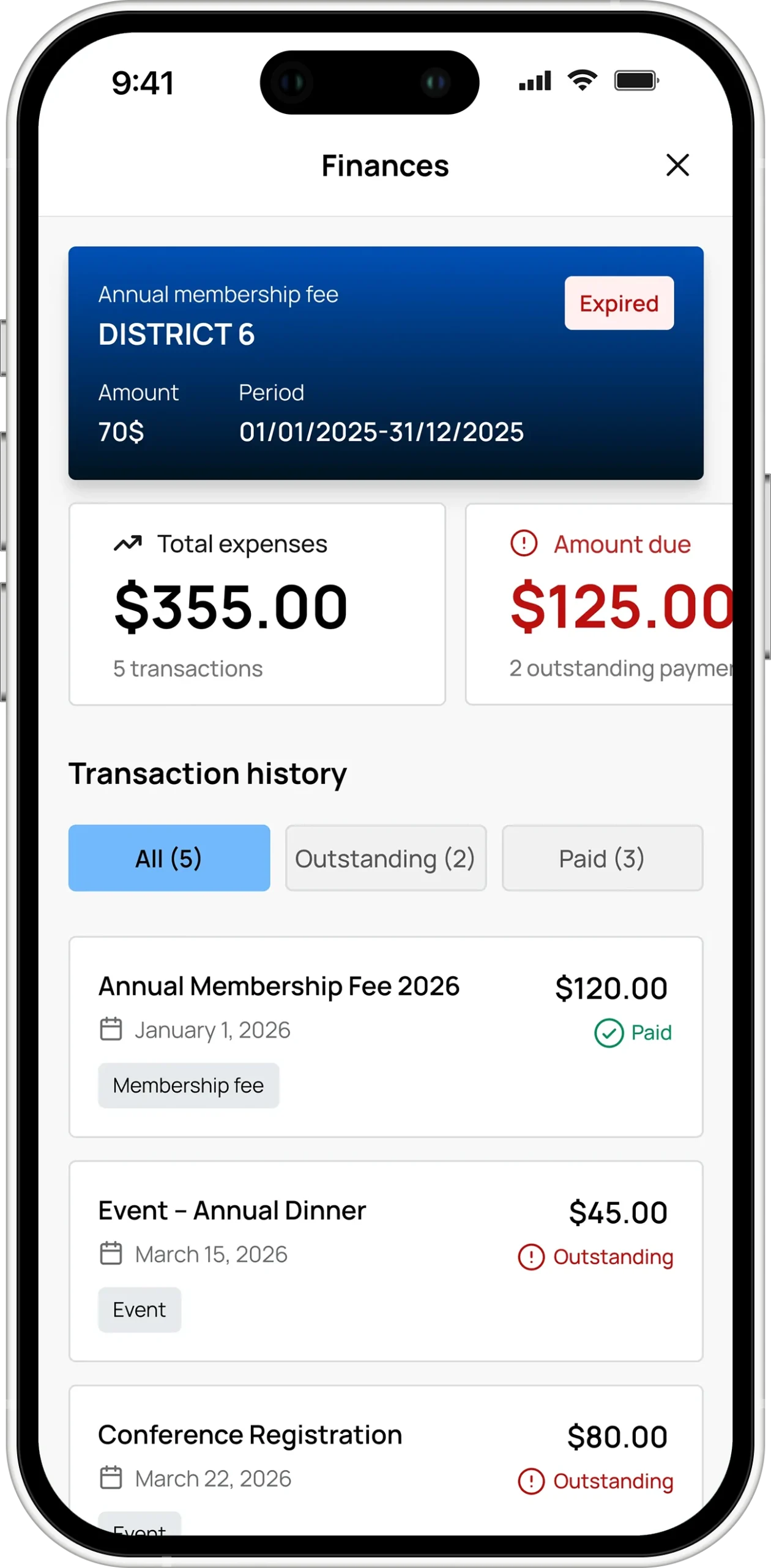 AHEPA Connect-Finances